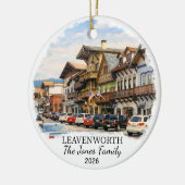Persoonlijke Leavenworth Versiering, Washington Keramisch Ornament (Links)