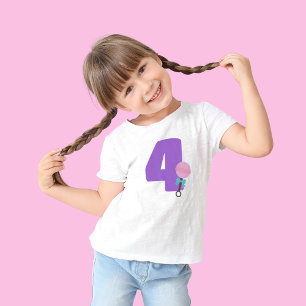Persoonlijke leeftijd pop verjaardagsfeestje kinder shirts