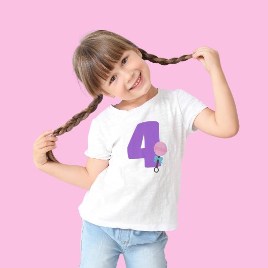 Persoonlijke leeftijd verjaardagsfeest Baby Pop  Kinder Shirts