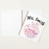 Persoonlijke leerkracht Apple Word Art Planner (Display)
