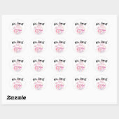 Persoonlijke leerkracht Apple Word Art Ronde Sticker (Vel)