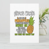 Persoonlijke leerkrachten zijn als ananassen. feestdagenkaart (Staand voorkant)