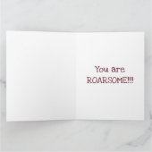 Persoonlijke Leeuw Collage Print Verjaardagskaart Kaart (Binnen)