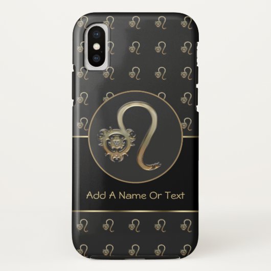 Persoonlijke Leeuw Sterrenbeeld Case-Mate iPhone Case (Achterkant)