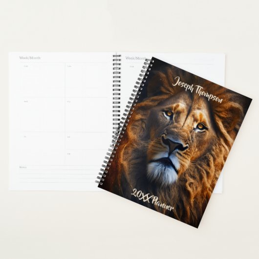 Persoonlijke Leeuw Van Juda Planner Met Aangepaste (Display)