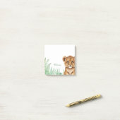 Persoonlijke Leeuwensafari-plakbriefjes Post-it® Notes (Op bureau)