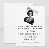 Persoonlijke legant 40e verjaardag kaart (Voorkant / Achterkant)