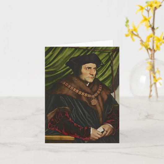 Persoonlijke/lege Sint Thomas More Kaart (Gele Bloem)