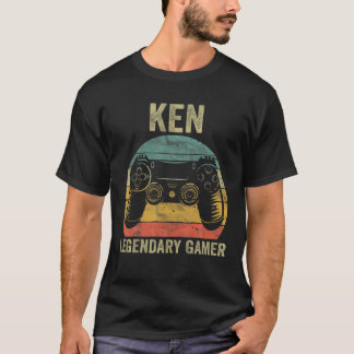Persoonlijke Legendary Gamer Ken Name Video Gamer T-shirt