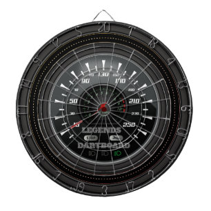 Persoonlijke Legends Dartboard Speedometer Edition Dartbord