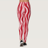 Persoonlijke Leggings Koraal Zebraprint (Achterkant)