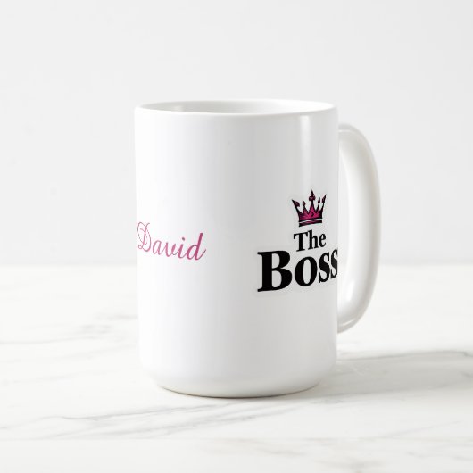 Persoonlijke Leiderschaps Koffiemok voor Hem (Voorkant rechts)