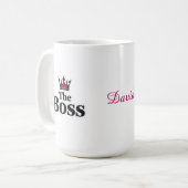 Persoonlijke Leiderschaps Koffiemok voor Hem (Voorkant links)