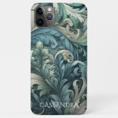 Persoonlijke Leisteen Blauwe Turquoise Groene Pais Case-Mate iPhone Case (Achterkant)