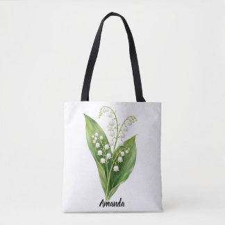 Persoonlijke lelietje-van-dalen-tas | Meibloem Tote Bag