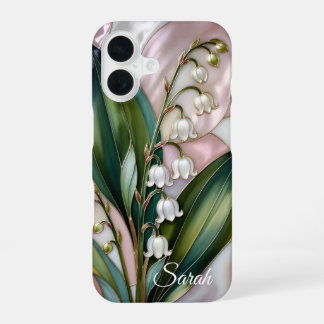 Persoonlijke lelietje-van-dalen telefoonhoesje iPhone 16 hoesje