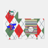 Persoonlijke lelijke kersttrui-feest bedankdoosjes (Uitgevouwen)