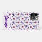 Persoonlijke Lente Vlinder Bloem Cadeau   Case-Mate iPhone Case (Achterkant (horizontaal))