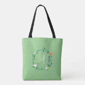 Persoonlijke Lentebloemengarlande Tote Bag (Achterkant)