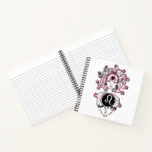 Persoonlijke Leo Art Deco Lady Notitieboek (Binnen)