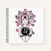 Persoonlijke Leo Art Deco Lady Notitieboek (Voorkant)