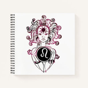 Persoonlijke Leo Art Deco Lady Notitieboek