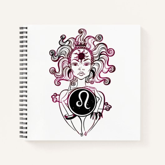 Persoonlijke Leo Art Deco Lady Notitieboek (Voorkant)