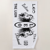 Persoonlijke Leo de dierentuin van de lion Strandlaken (Voorkant)