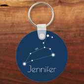 Persoonlijke Leo Zodiac Constellation Sleutelhanger (Voorkant)
