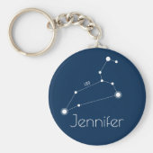 Persoonlijke Leo Zodiac Constellation Sleutelhanger (Voorkant)