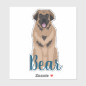 Persoonlijke Leonberger-Sticker Sticker (Vel)