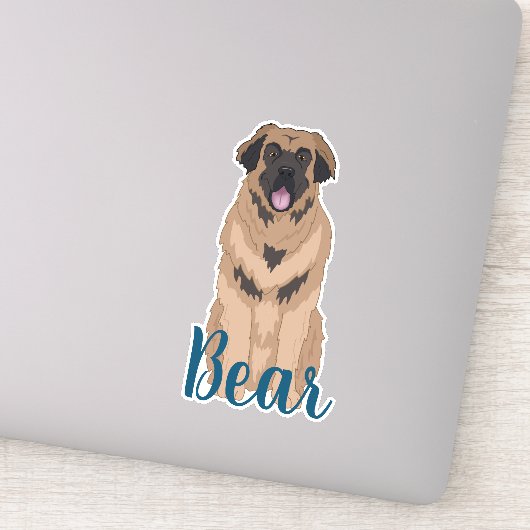 Persoonlijke Leonberger-Sticker Sticker (Detail)