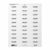 Persoonlijke leraar etiket (Full Sheet)