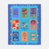 Persoonlijke leraar geeft waardering voor persoonl fleece deken (Voorkant)