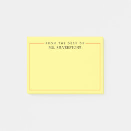 Persoonlijke leraar vanuit het bureau van post-it® notes