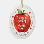Persoonlijke Leraar Waardering Ornament (Rechts)