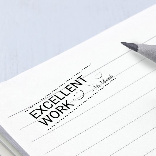Persoonlijke Leraren Uitstekend Werk Rubberstempel
