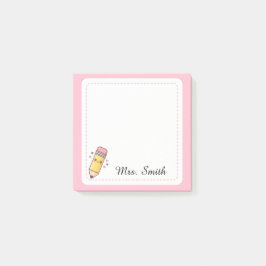 Persoonlijke Leraresse Schattige Kawaii Potlood Pl Post-it® Notes