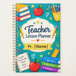 Persoonlijke Lesplanner voor Leraren | Helder Turq Planner