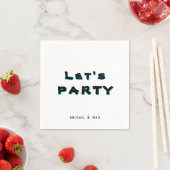 Persoonlijke Let's Party Cocktail Servet (Insitu)