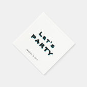 Persoonlijke Let's Party Cocktail Servet (Hoek)