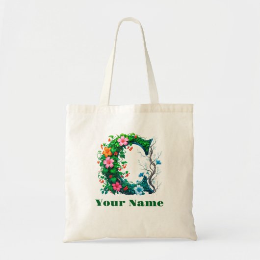 Persoonlijke Letter C Tote Bag (Voorkant)