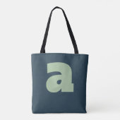 Persoonlijke Letter Cadeau Tote Bag (Achterkant)
