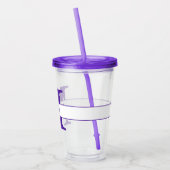 Persoonlijke letter en naam acryl drinkbeker (Links)
