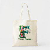 Persoonlijke Letter F Tote Bag (Voorkant)