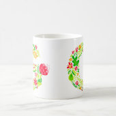 Persoonlijke letter G in Flowers Coffee Mok (Center)