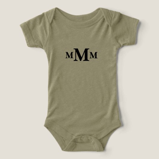 Persoonlijke Letter "M" Monogram Sjabloon (Design voorkant)