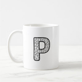 Persoonlijke Letter P Keramische Mok