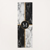 Persoonlijke Letter Yoga Mat met marmer Design (Voorkant)
