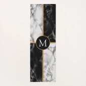 Persoonlijke Letter Yoga Mat met marmer Design (Achterkant)
